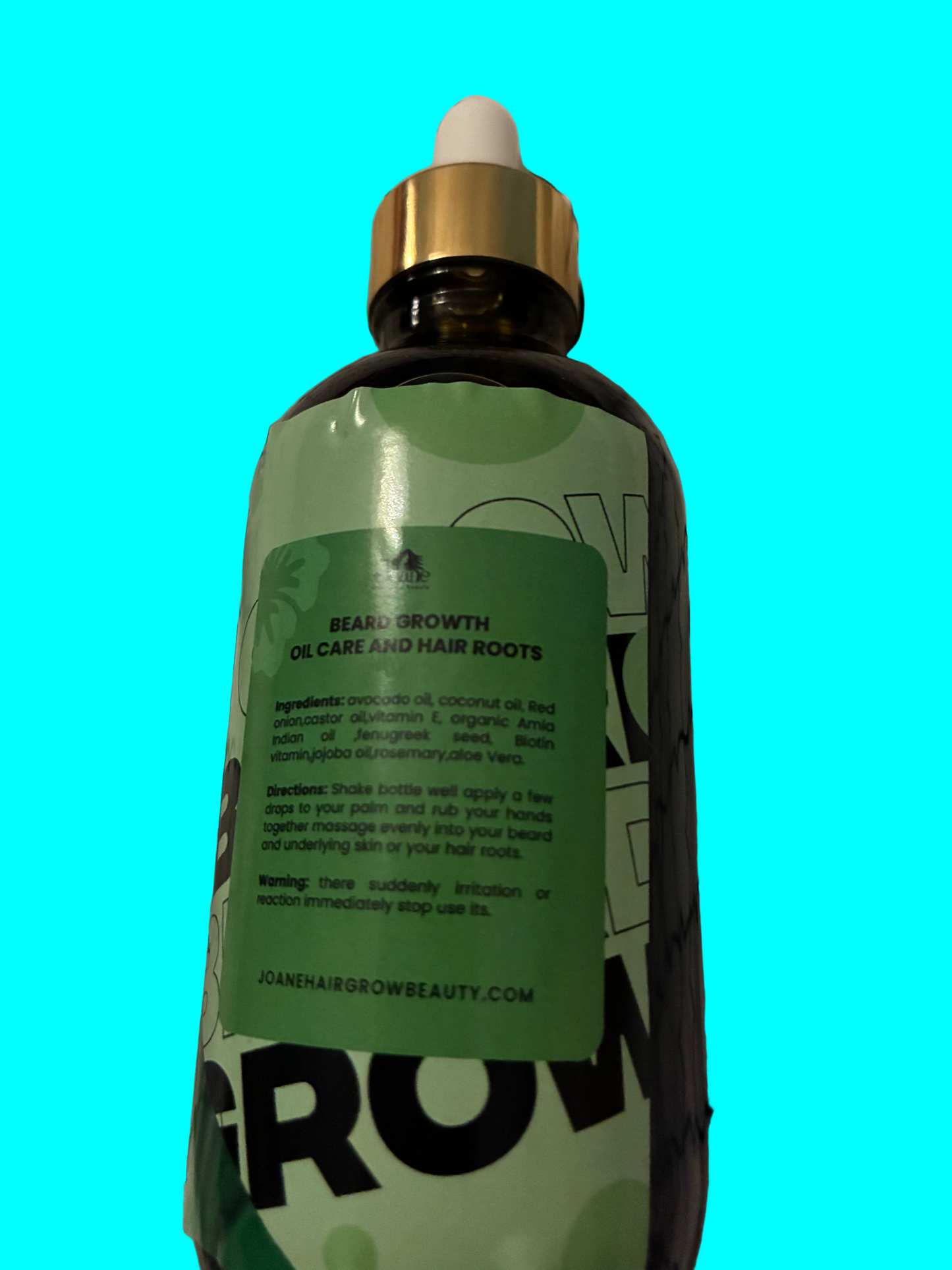 Beard growth oil care and hair roots